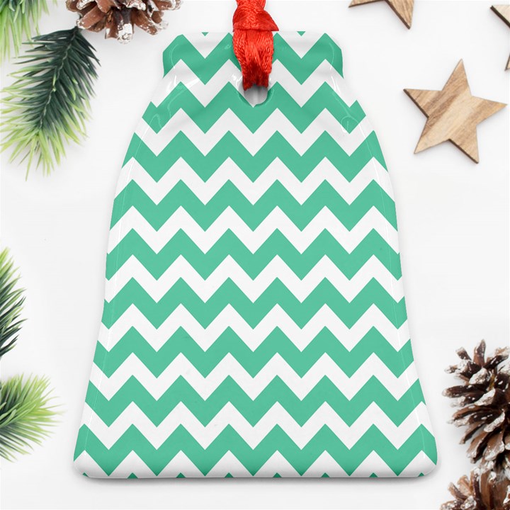 Chevron Pattern Giftt Ornament (Bell)