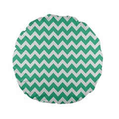 Chevron Pattern Giftt Standard 15  Premium Flano Round Cushions by GardenOfOphir