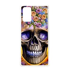 Skull With Flowers - Day Of The Dead Samsung Galaxy Note 20 Tpu Uv Case