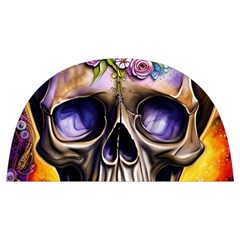 Skull With Flowers - Day Of The Dead Anti Scalding Pot Cap by GardenOfOphir