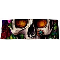 Gothic Skull With Flowers - Cute And Creepy Body Pillow Case (dakimakura) by GardenOfOphir