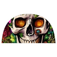 Gothic Skull With Flowers - Cute And Creepy Anti Scalding Pot Cap by GardenOfOphir