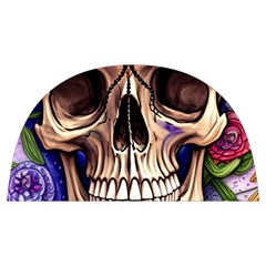 Retro Gothic Skull With Flowers - Cute And Creepy Anti Scalding Pot Cap by GardenOfOphir