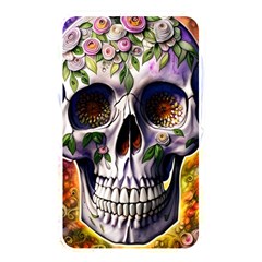 Cute Sugar Skull With Flowers - Day Of The Dead Memory Card Reader (rectangular) by GardenOfOphir