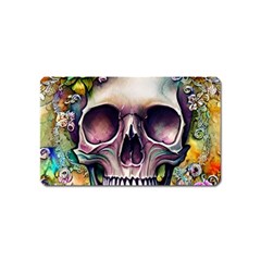 Skull And Bones Retro Magnet (name Card) by GardenOfOphir