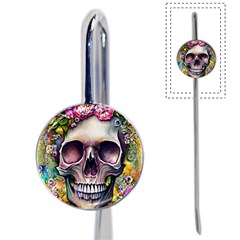 Skull And Bones Retro Book Mark by GardenOfOphir