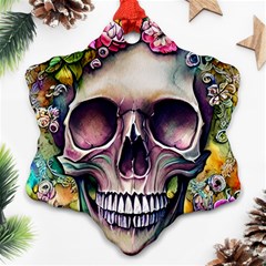 Skull And Bones Retro Ornament (snowflake)