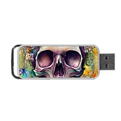 Skull And Bones Retro Portable Usb Flash (one Side) by GardenOfOphir