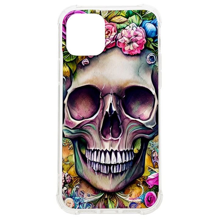 Skull And Bones Retro iPhone 12/12 Pro TPU UV Print Case