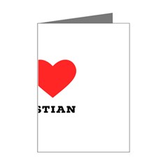 I Love Christian Mini Greeting Card by ilovewhateva