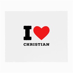 I Love Christian Small Glasses Cloth by ilovewhateva