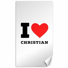 I Love Christian Canvas 40  X 72  by ilovewhateva