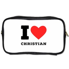 I Love Christian Toiletries Bag (one Side) by ilovewhateva