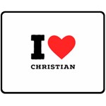 I love christian Fleece Blanket (Medium) 60 x50  Blanket Front