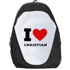 I Love Christian Backpack Bag by ilovewhateva