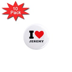 I Love Jeremy  1  Mini Magnet (10 Pack)  by ilovewhateva