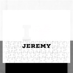 I Love Jeremy  Rectangular Jigsaw Puzzl by ilovewhateva