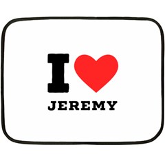 I Love Jeremy  Fleece Blanket (mini) by ilovewhateva