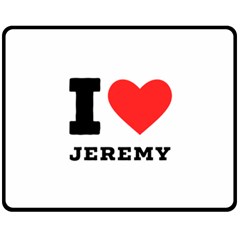 I Love Jeremy  Fleece Blanket (medium) by ilovewhateva