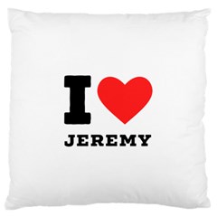 I Love Jeremy  Standard Premium Plush Fleece Cushion Case (two Sides) by ilovewhateva