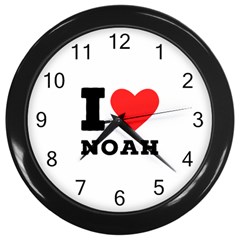 I Love Noah Wall Clock (black) by ilovewhateva