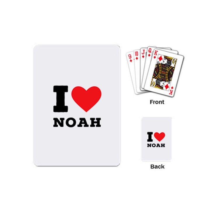 I love noah Playing Cards Single Design (Mini)