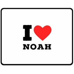 I Love Noah Two Sides Fleece Blanket (medium) by ilovewhateva