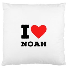 I Love Noah Large Premium Plush Fleece Cushion Case (one Side) by ilovewhateva