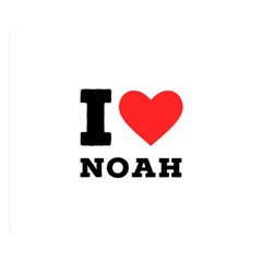 I Love Noah Premium Plush Fleece Blanket (small)