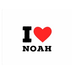 I Love Noah Premium Plush Fleece Blanket (medium)