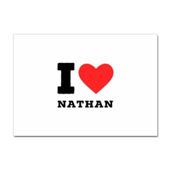 I Love Nathan Sticker A4 (100 Pack)