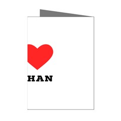 I Love Nathan Mini Greeting Cards (pkg Of 8) by ilovewhateva