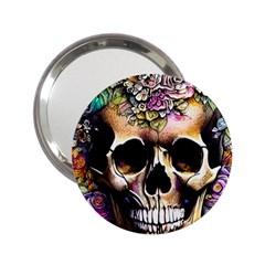 Skeleton Skull Cottagecore 2 25  Handbag Mirrors by GardenOfOphir