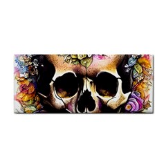 Skeleton Skull Cottagecore Hand Towel by GardenOfOphir