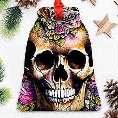 Skeleton Skull Cottagecore Ornament (bell)