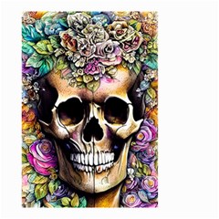 Skeleton Skull Cottagecore Small Garden Flag (two Sides) by GardenOfOphir