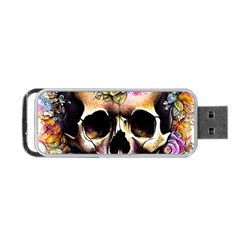 Skeleton Skull Cottagecore Portable Usb Flash (one Side) by GardenOfOphir