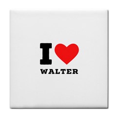 I Love Walter Face Towel by ilovewhateva