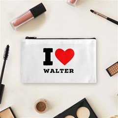 I Love Walter Cosmetic Bag (small) by ilovewhateva