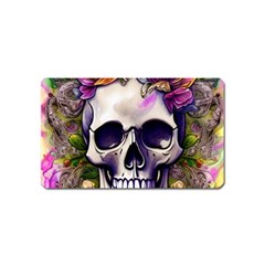 Cute Skulls And Bones Magnet (name Card) by GardenOfOphir