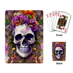 Cute Skulls And Bones Playing Cards Single Design (rectangle)