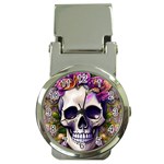 Cute Skulls And Bones Money Clip Watches Front