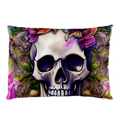 Cute Skulls And Bones Pillow Case by GardenOfOphir