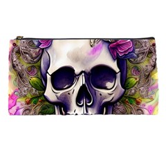 Cute Skulls And Bones Pencil Case by GardenOfOphir