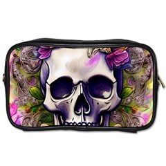 Cute Skulls And Bones Toiletries Bag (two Sides) by GardenOfOphir