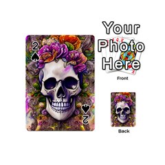 Cute Skulls And Bones Playing Cards 54 Designs (mini)