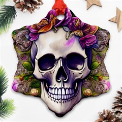 Cute Skulls And Bones Ornament (snowflake)