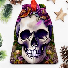 Cute Skulls And Bones Ornament (bell) by GardenOfOphir