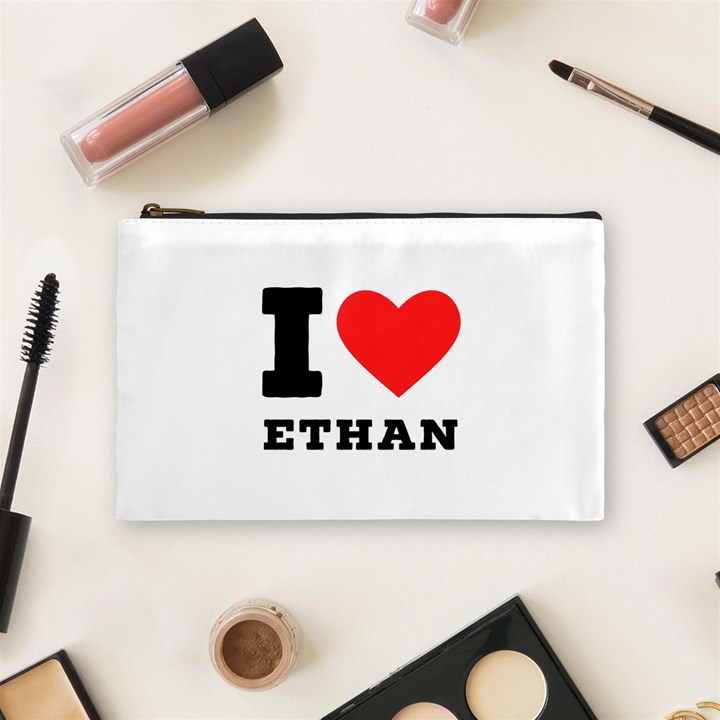 I love ethan Cosmetic Bag (Medium)