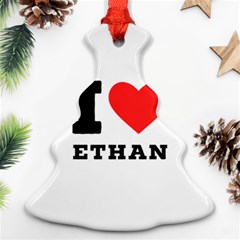 I Love Ethan Christmas Tree Ornament (two Sides)